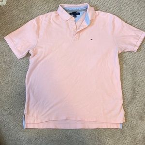 Tommy Hilfiger Pink Short Sleeve Polo Shirt L